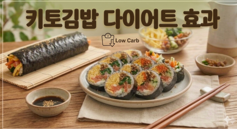 키토김밥 다이어트 효과! 얼마나 효과적일까?