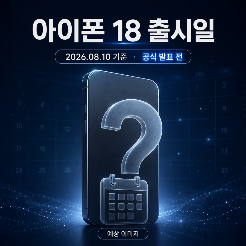아이폰18 출시일 요즘 핫한 이유