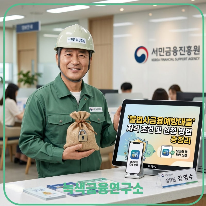 불법사금융예방대출 신청 방법 및 제출 서류 (연체자·무직자 가능)