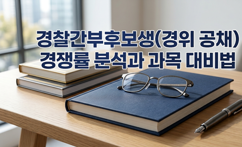 2027년 경찰간부후보생(경위 공채) 합격 전략! 경쟁률 분석과 과목 대비법 완전 정리