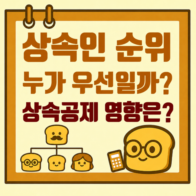 [상속세] 상속인 순위 총정리 ｜ 배우자·자녀·부모·형제자매 중 누가 상속받을까? ｜상속공....