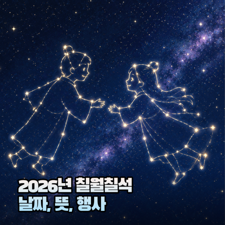 칠월<b>칠석</b>은 언제일까? 날짜와 뜻, 행사 알아보기