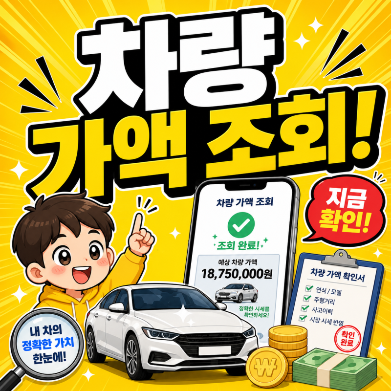 차량가액 조회 방법 보험개발원 홈택스 5분컷!
