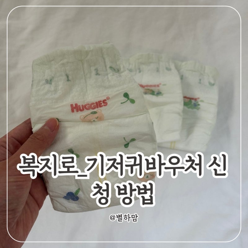 복지로_기저귀바우처 신청 방법(중위소득확대, 다자녀혜택 승인)