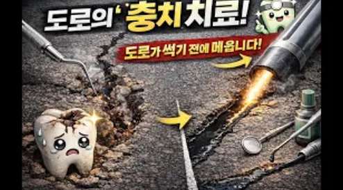 아스팔트 균열, 포트홀 되기 전에 보수해야 하는 이유｜균열실링 3단계