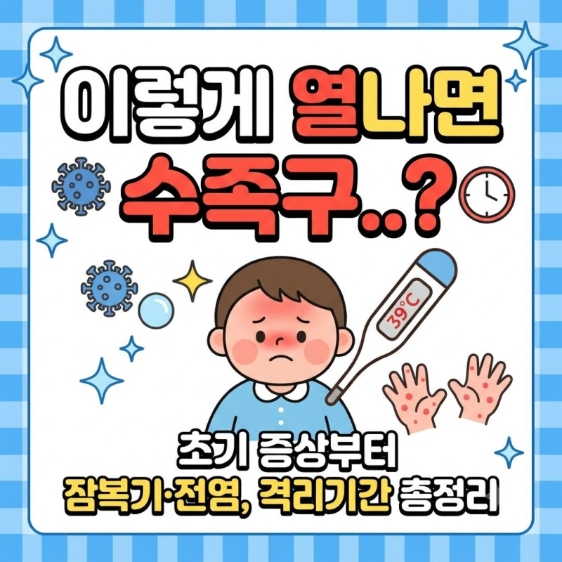 "이렇게 열나면 수족구..?" 초기증상부터 잠복기·전염, 격리기간 총정리