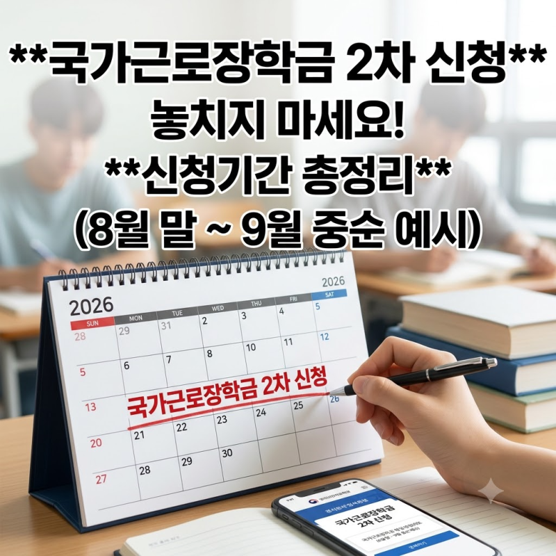 국가근로장학금 2차 놓치지 마세요 신청기간·서류완료·시급·지급일 총정리