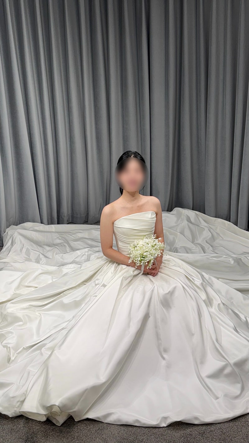 [W07.] 시작바이이명순 지정 촬영드레스 가봉 후기-미카도실크 풍성, 실크 슬림, 레이스유니크
