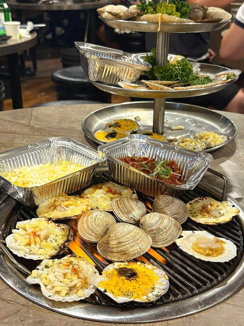 부산 광안리 조개뷰 오션뷰 통창 조개구이 맛집