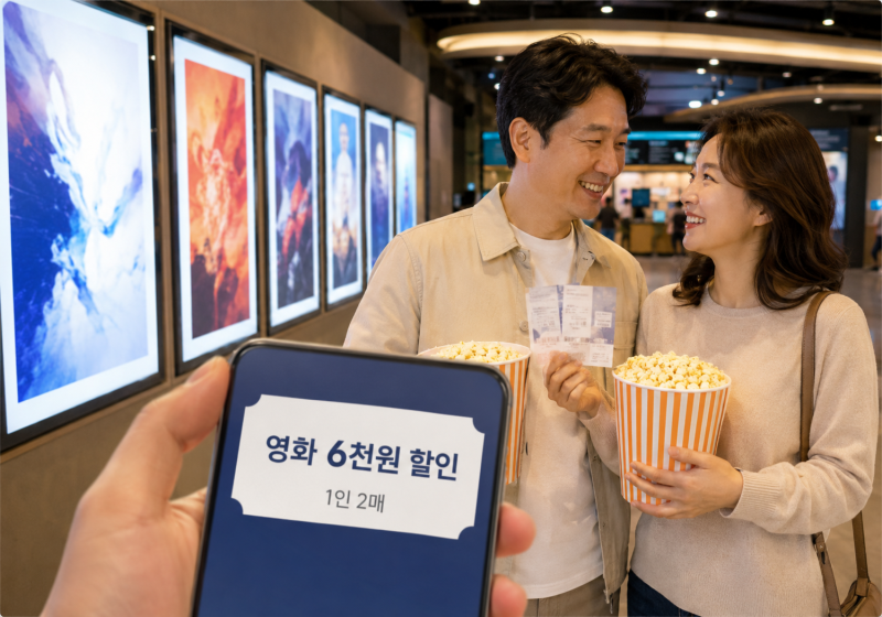 2026 영화 6천 원 할인권｜CGV·롯데시네마·메가박스·씨네Q 사용방법