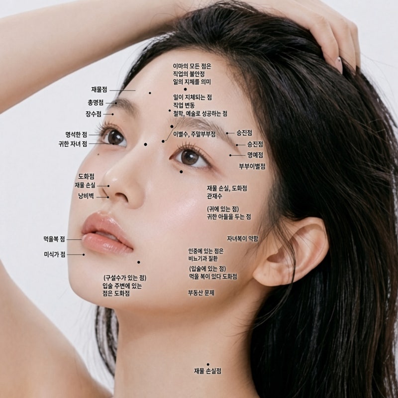 눈물점 뺄까 말까 얼굴 점 위치 관상적 의미 해석