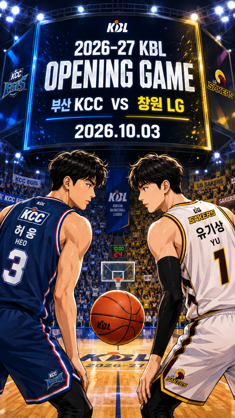 KBL 2026-27 경기 일정 공개 10개 구단 첫 경기와 홈 개막전