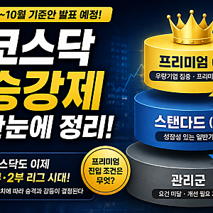 코스닥 승강제 9월 10월 발표 살아남을 70종목 자체분석