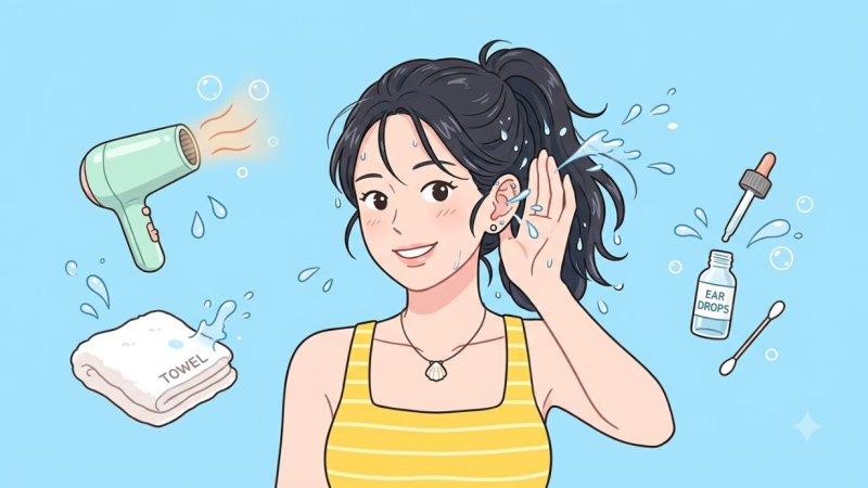 여름철 물놀이 후 귀에 물 들어갔을 때 안전하게 빼는 방법 총정리