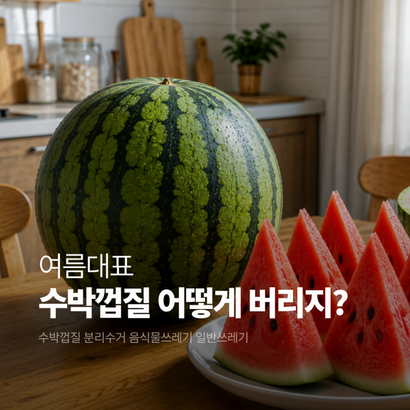 수박껍질 분리수거 방법, 음식물쓰레기 vs 일반쓰레기 버리는법