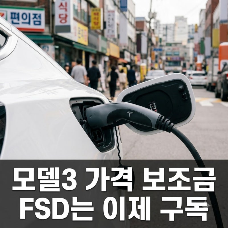 "월 15만원 내면 쓴다?".. 테슬라 모델 3, FSD 정책 반전의 의미