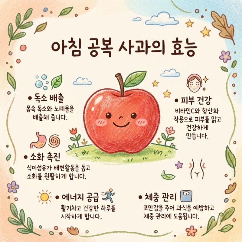 아침 공복 사과 효능 부작용 소화 안 될 때 주의점 총정리