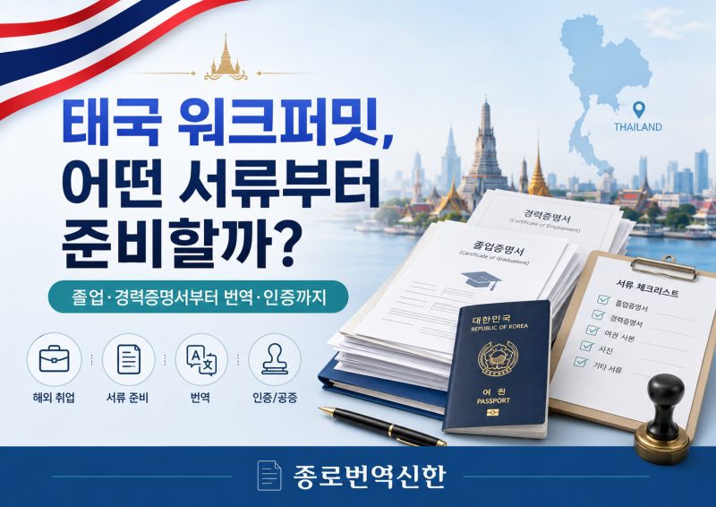 태국 워크퍼밋, 어떤 서류부터 준비할까?