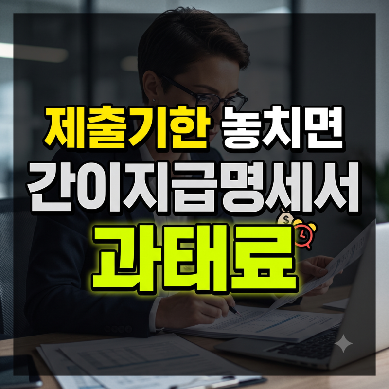 간이지급명세서 신고 제출기한 놓치면 과산세 폭탄 예방 가이드│인건비 프리랜서 원천세 ....