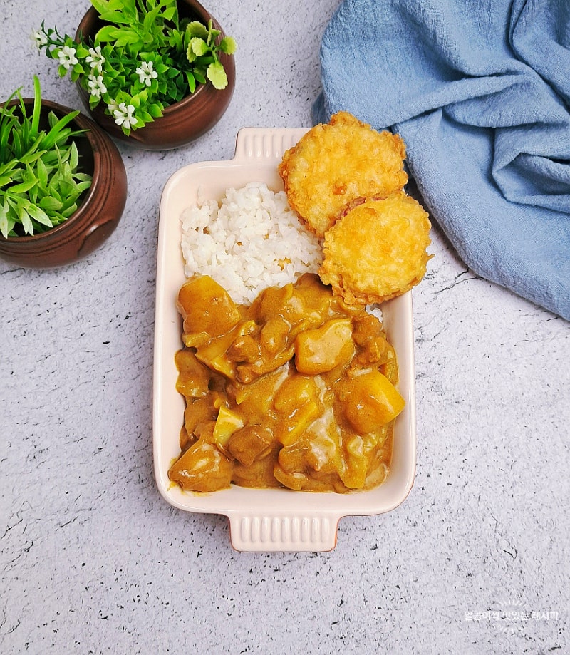 돼지고기 카레 맛있게 만드는법 고체카레 재료 레시피