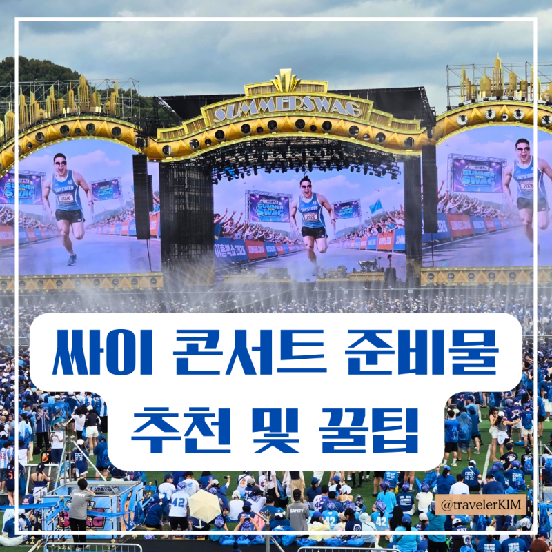싸이 콘서트 준비물 입장전 할 일 2026 PSY SUMMER SWAG 꿀팁