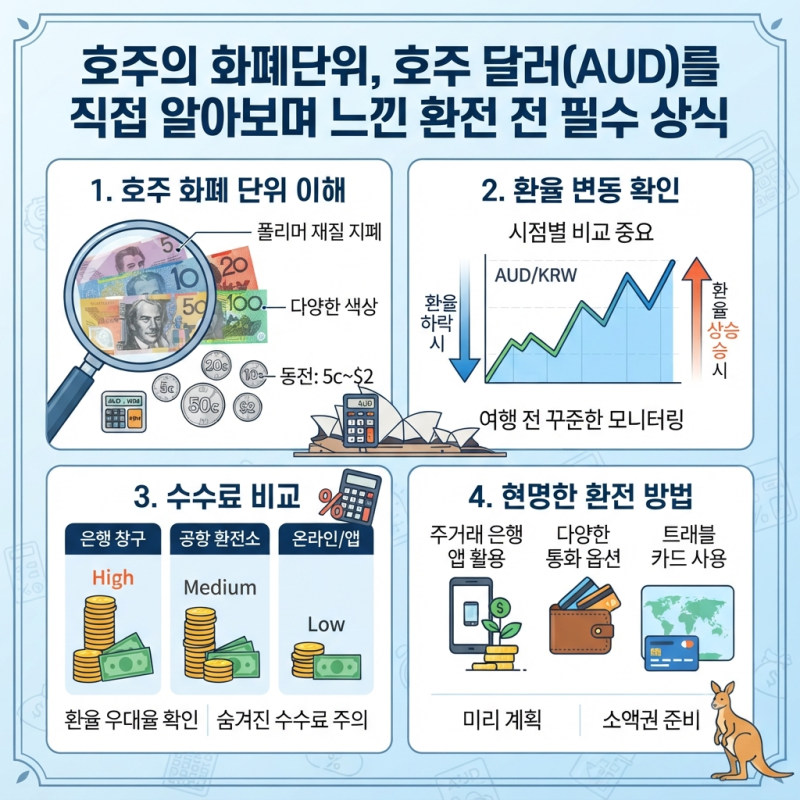 호주의 화폐단위, 호주 달러(AUD)를 직접 알아보며 느낀 환전 전 필수 상식