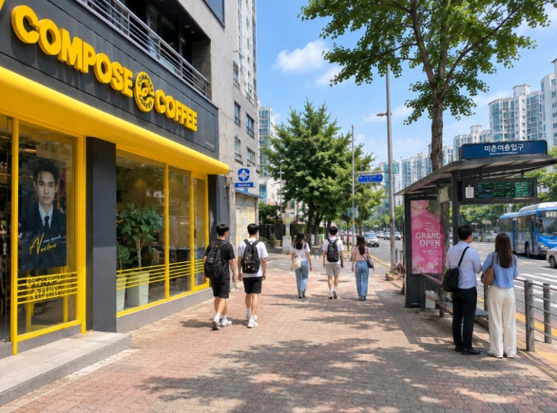 컴포즈커피 창업비용 8,000만원, 월순익 500만원의 알짜 매장을 양도양수 선택하는 이유와 수....