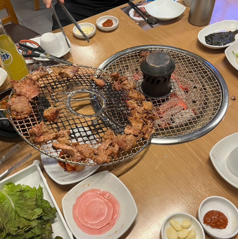 [순천맛집] 하늘천 숯불갈비, 아기랑 다녀온 순천 돼지갈비 맛집 (비빔냉면 추천)