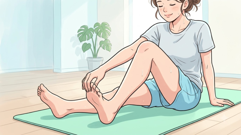 여름철 족저근막염 발바닥 통증 완화 스트레칭 3가지 방법