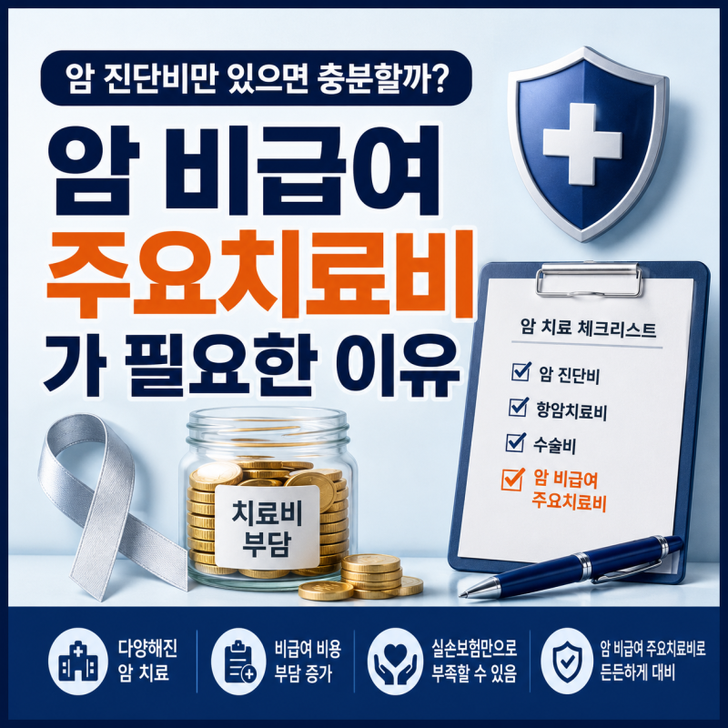암 진단비만 있으면 충분할까? 암 비급여 주요치료비가 필요한 이유