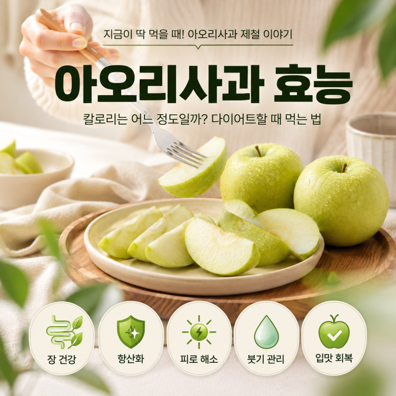아오리사과 효능 지금이 딱 먹을 때인 이유