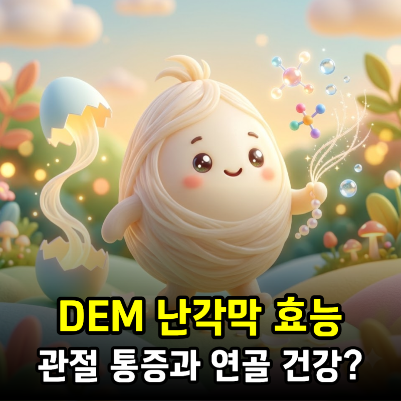 DEM 난각막 효능, 관절 통증과 연골 건강에 도움이 될까?