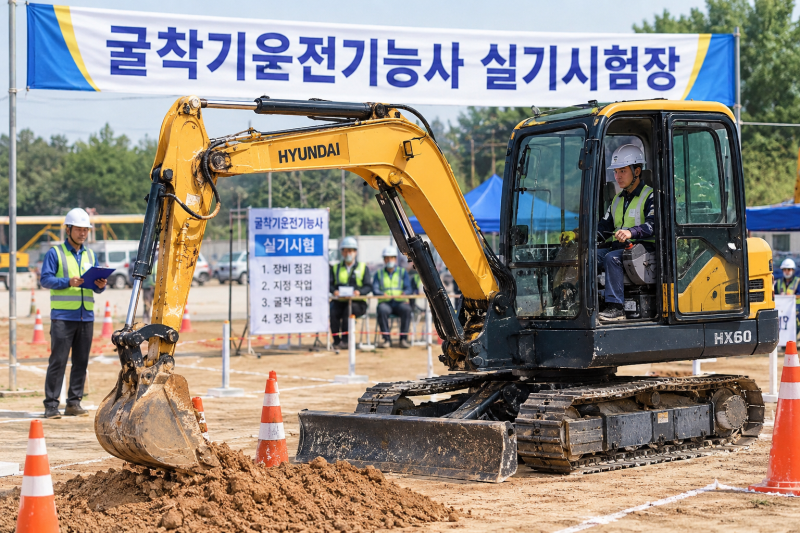 [2026 최신판] 굴착기기능사시험 한 번에 합격하는 필기·실기 완벽 가이드 ( 벼락치기 합격전....