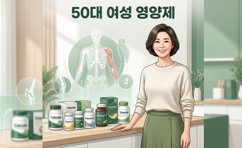 50대 여성 영양제, 나이에 따라 챙겨야 할 영양소 7가지