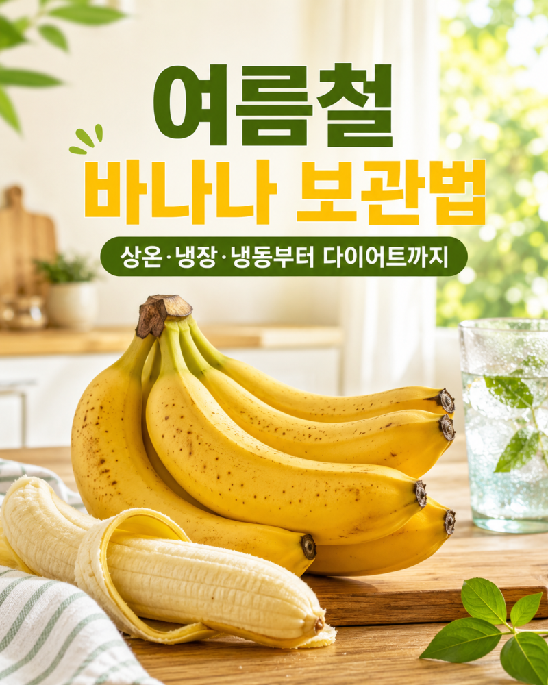 여름철 바나나보관법, 하루 한 개 바나나는 보약일까?
