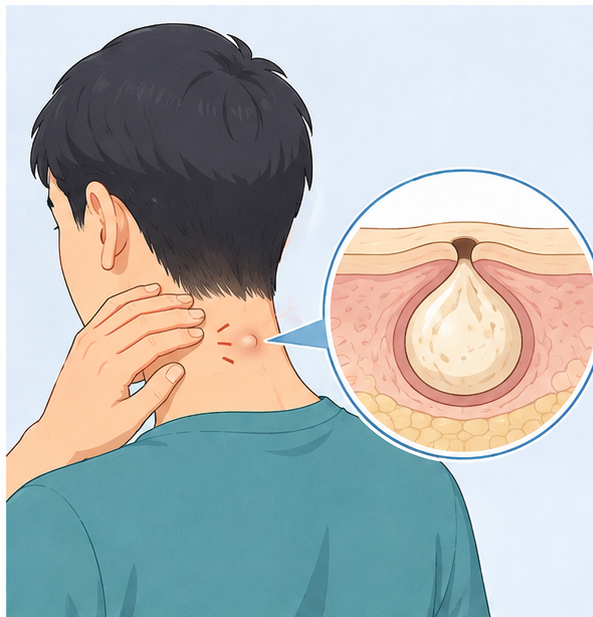 목 뒤 멍울, 원인 및 피지낭종과 표피낭종 병원 가이드