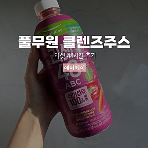 1.48kg 감량 내돈내산 솔직후기 풀무원 리셋 클렌즈 48시간 ABC 주스