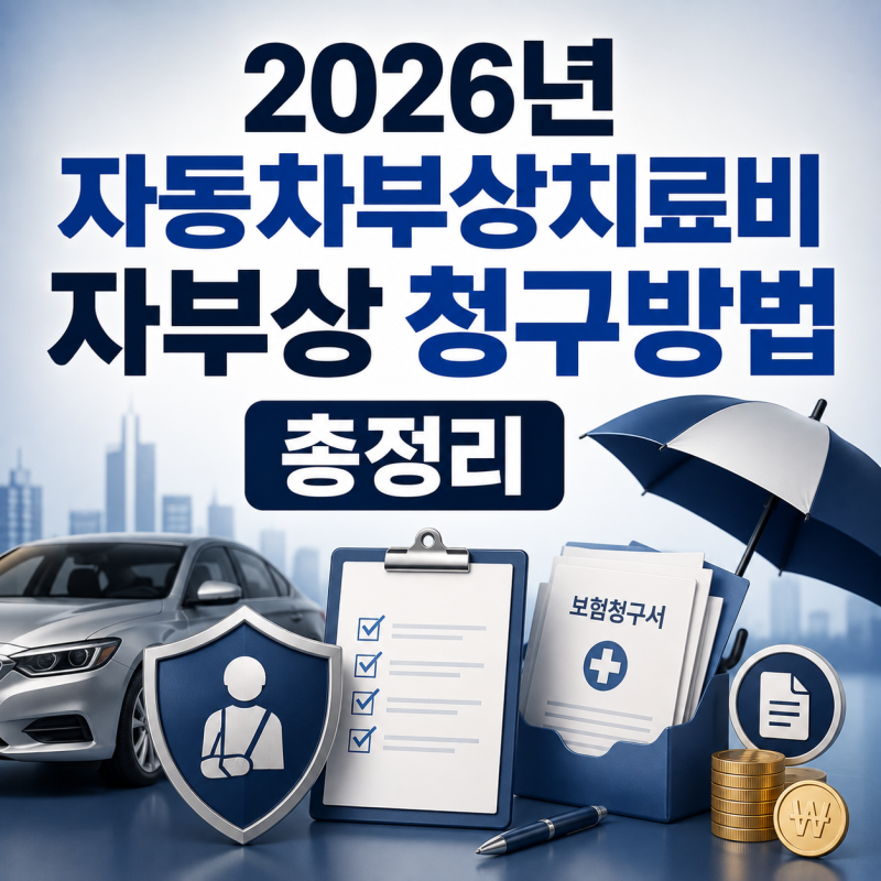 2026년 자동차부상치료비 자부상 청구방법 총정리 (부상등급별 지급액 포함)