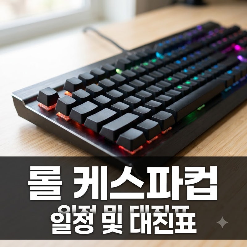 2026 케스파컵 일정 T1 대진표 및 예매 중계 정보 총정리