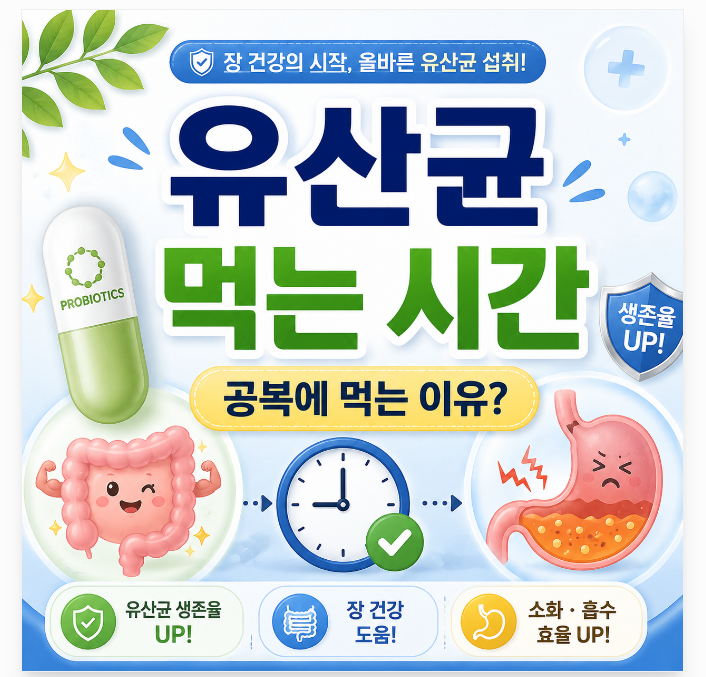 유산균 먹는 시간, 공복에 먹어야 할까? 위산에 다 죽는 건 아닐까?
