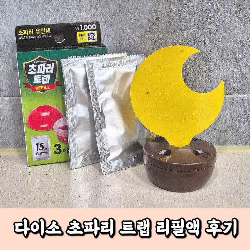 다이소 초파리 트랩 리필액 후기
