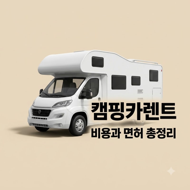 캠핑카렌트 가격 비교부터 면허 보험까지 초보 완벽 가이드