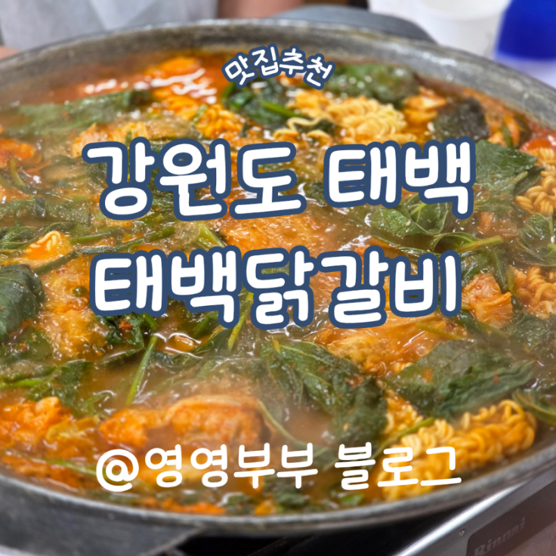 태백 가볼만한곳 추천 | 방송 출연 소문난 맛집 '태백닭갈비' 물닭갈비 & 볶음밥 필수!