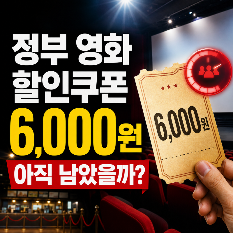정부 영화 할인쿠폰 6,000원 아직 남았을까? CGV·롯데시네마·메가박스 사용법