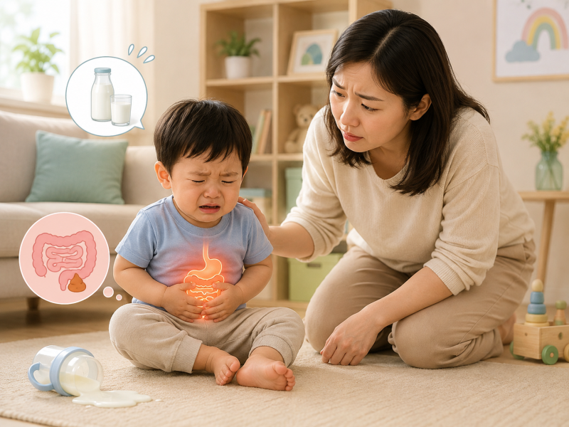 우유 잘 먹던 아기가 갑자기 설사해요｜크면서 유당불내증이 생길 수도 있을까요?