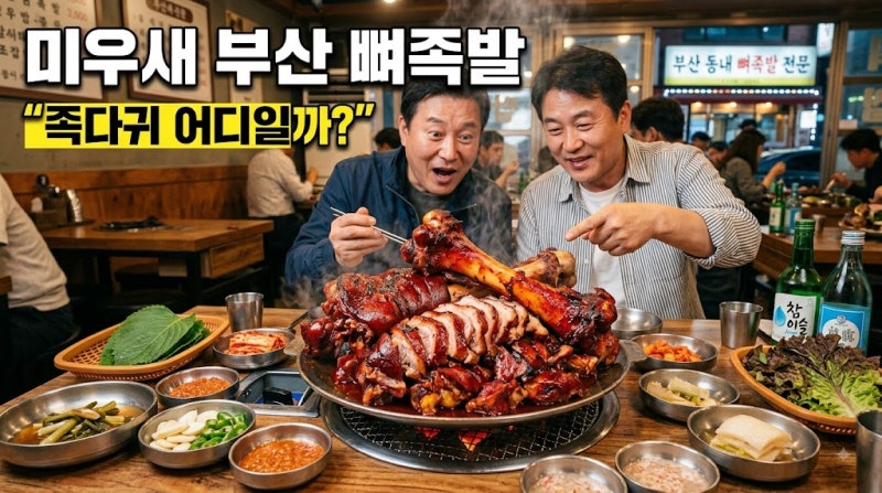 미우새 부산 뼈족발 현봉식 배정남 족다귀 어디일까