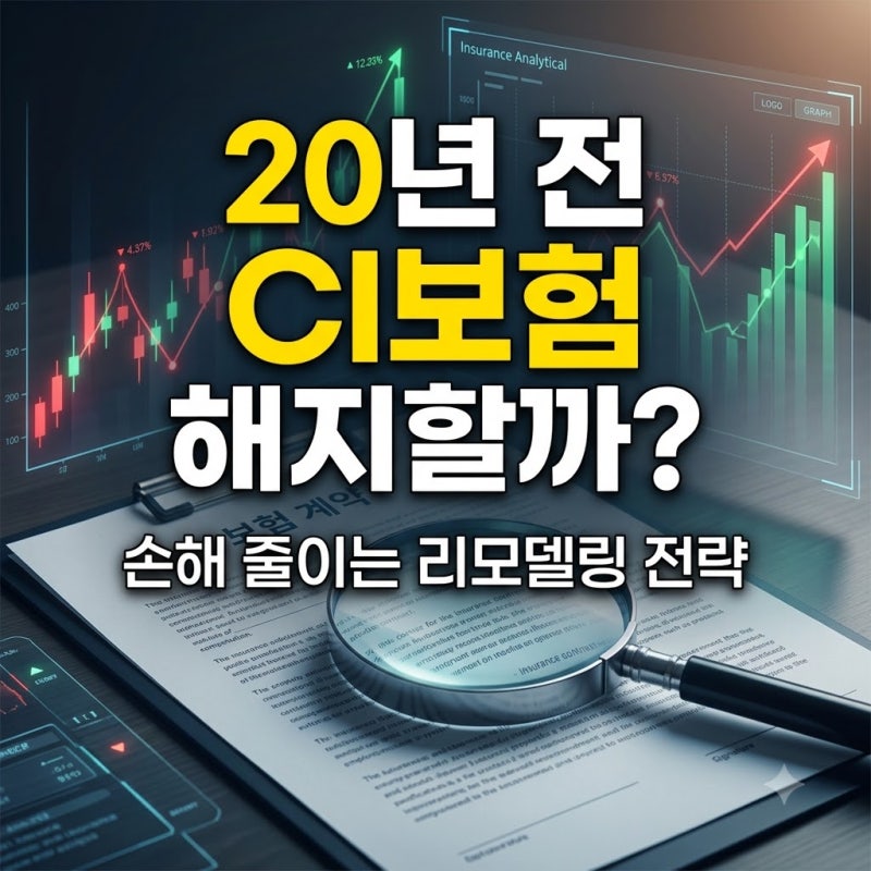 20년 전 CI보험 해지할까? 손해 줄이는 리모델링 전략을 알아보자.