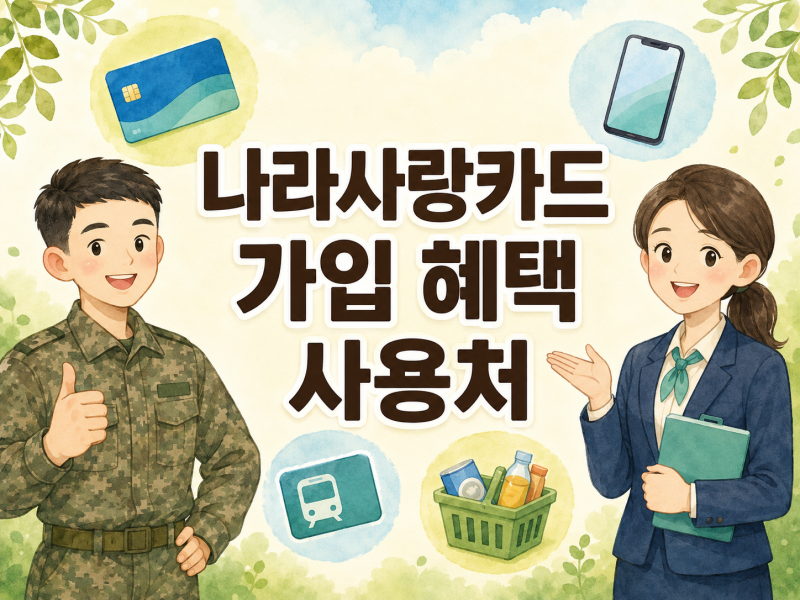 2026 나라사랑카드는 누가 가입 대상 일까? 나사카 혜택과 사용처