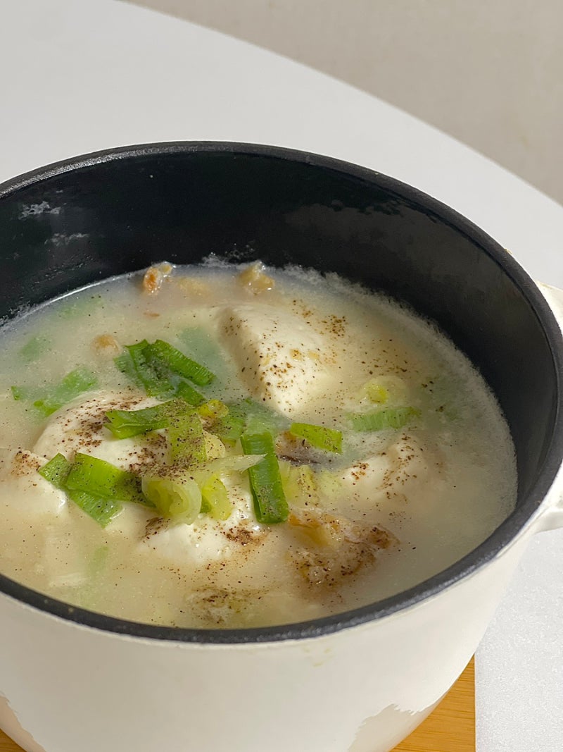 사골분말로 황태순두부국 초간단 레시피 맑은 순두부탕