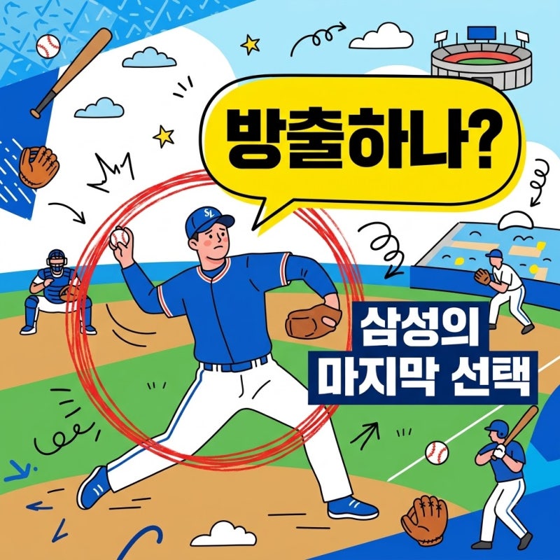 "한 경기 만에 또?".. 삼성 보스 페덱 대체 검토 소문의 진실과 8월 15일의 선택
